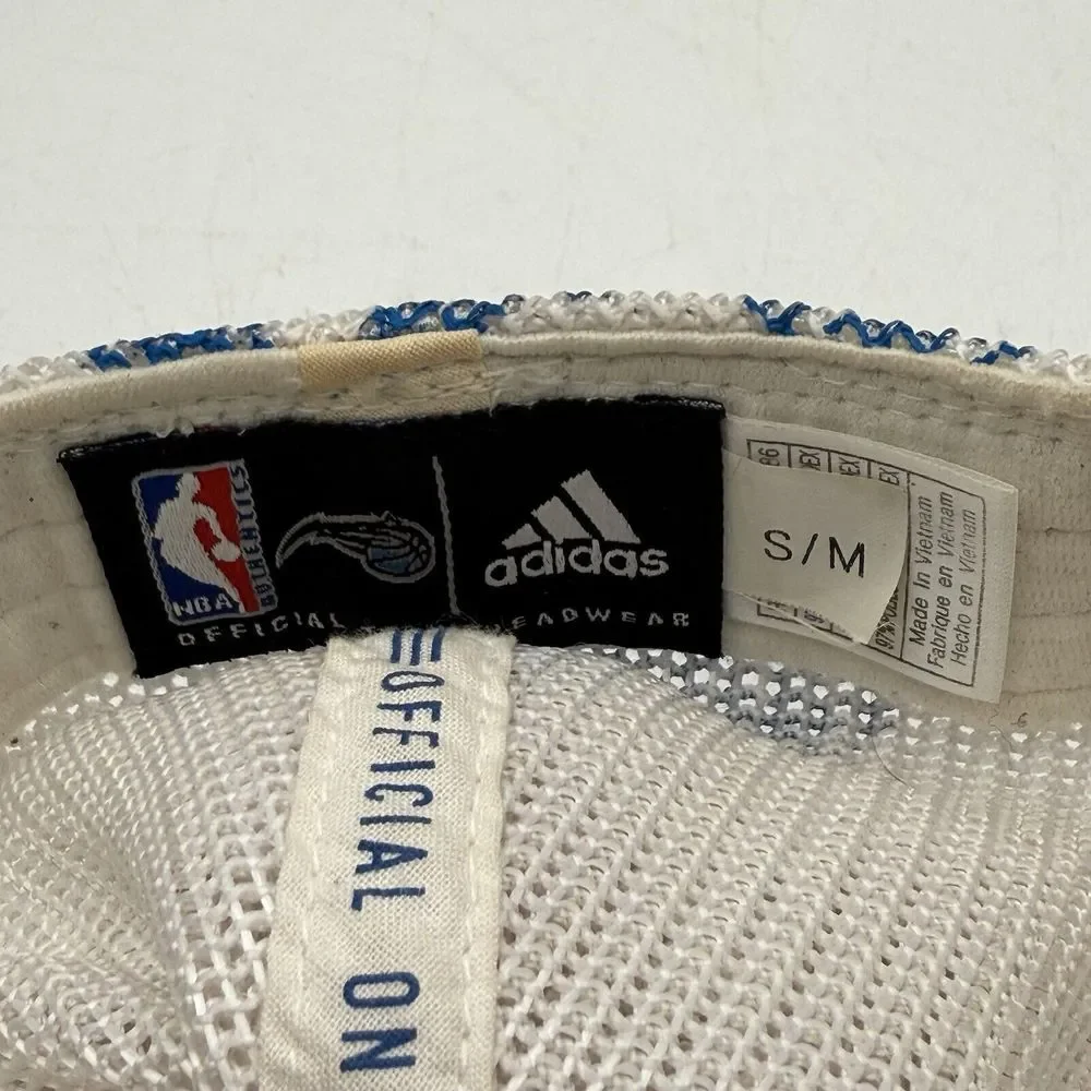 Adidas‎ Climalite NBA Orlando Magic Fitted Men's Hat Cap White Logo Size S/M
